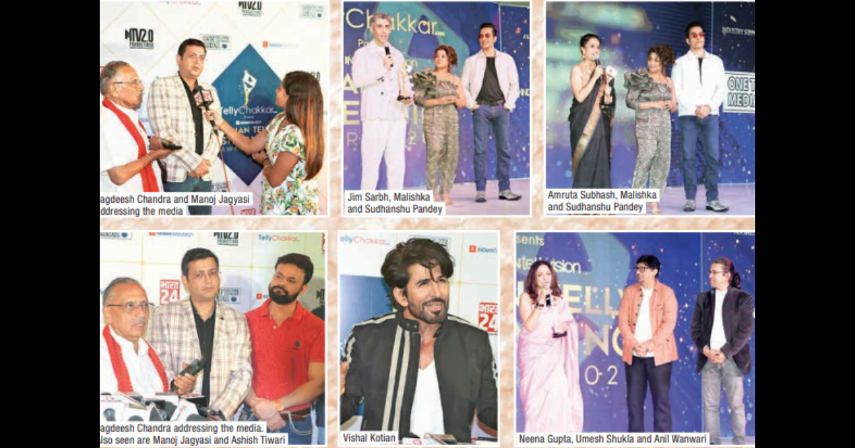Bharat24 CEO Jagdeesh Chandra felicitates celebrities at ITSA 2022 Awards